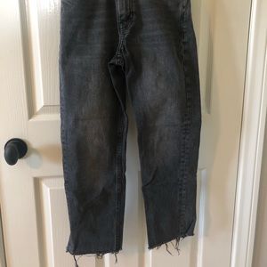 Topshop Black Straight Leg Jeans Size 25 Length 30